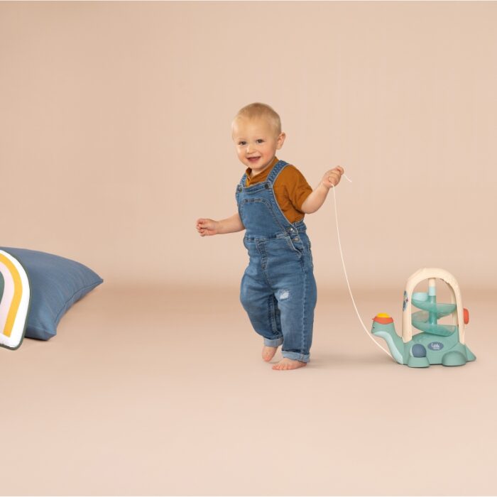 SMOBY LITTLE Żółw do Ciągnięcia ze Zjeżdżalnią dla Piłeczek 12m+ - obrazek 5