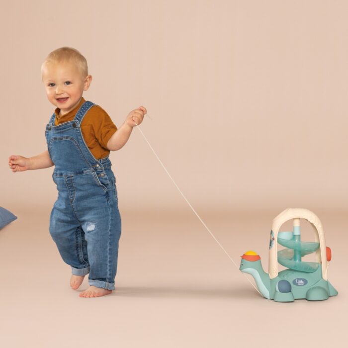 SMOBY LITTLE Żółw do Ciągnięcia ze Zjeżdżalnią dla Piłeczek 12m+ - obrazek 6