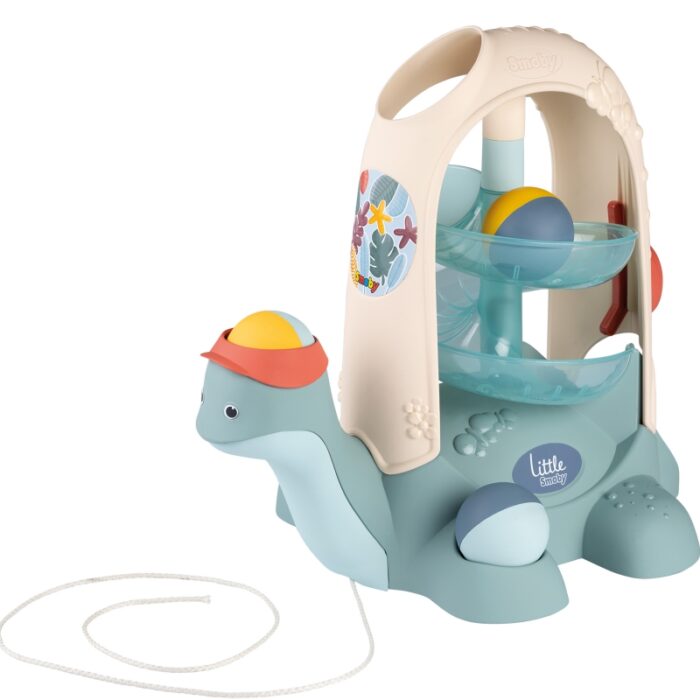 SMOBY LITTLE Żółw do Ciągnięcia ze Zjeżdżalnią dla Piłeczek 12m+ - obrazek 10