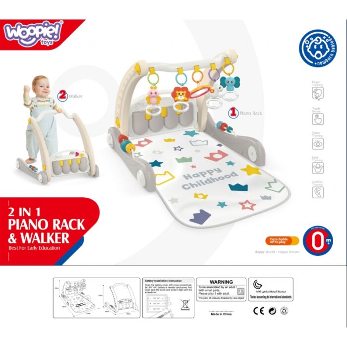 WOOPIE BABY Mata z Pałąkiem Pchacz 2w1 Pianinko - obrazek 7