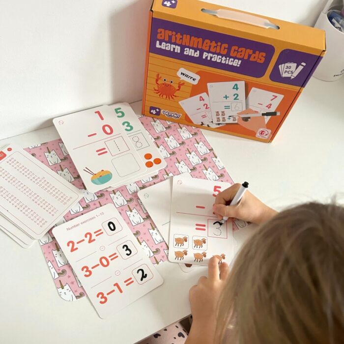 WOOPIE Karty Edukacyjne Fiszki Do Nauki Liczenia - obrazek 7