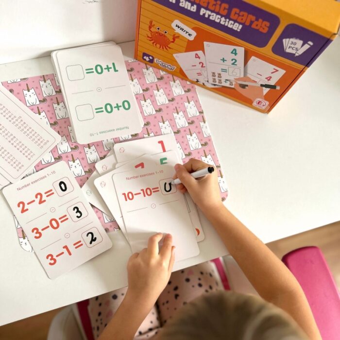 WOOPIE Karty Edukacyjne Fiszki Do Nauki Liczenia - obrazek 10