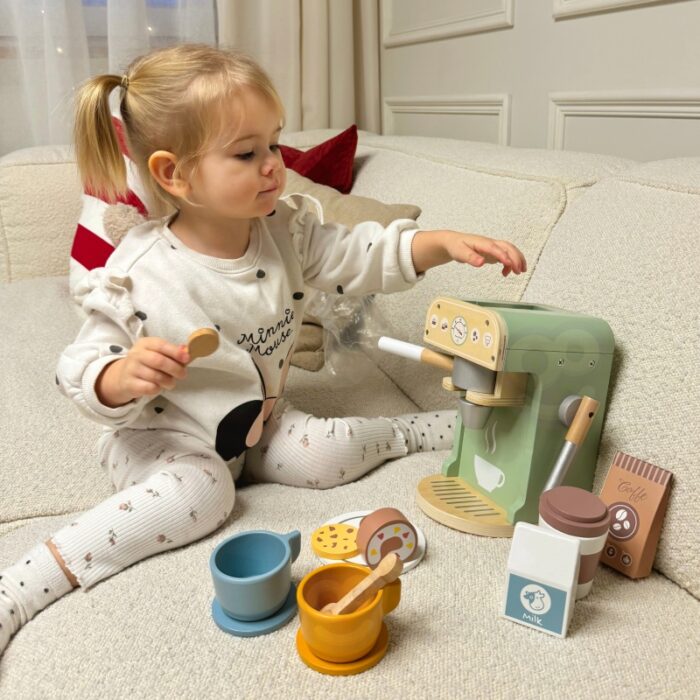 WOOPIE GREEN Drewniany Ekspres do Kawy 25 el Cukiernia Barista - obrazek 4