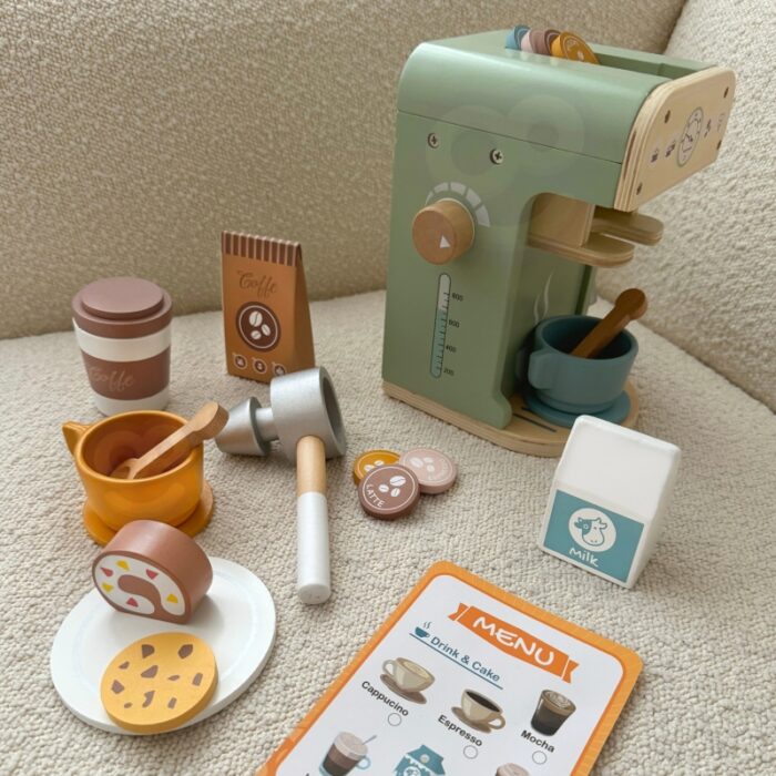 WOOPIE GREEN Drewniany Ekspres do Kawy 25 el Cukiernia Barista - obrazek 9