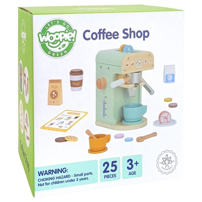 WOOPIE GREEN Drewniany Ekspres do Kawy 25 el Cukiernia Barista - obrazek 15