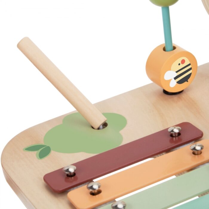 WOOPIE GREEN Drewniany Stolik Edukacyjny Muzyczny Labirynt Sensoryczny 5W1 - obrazek 13