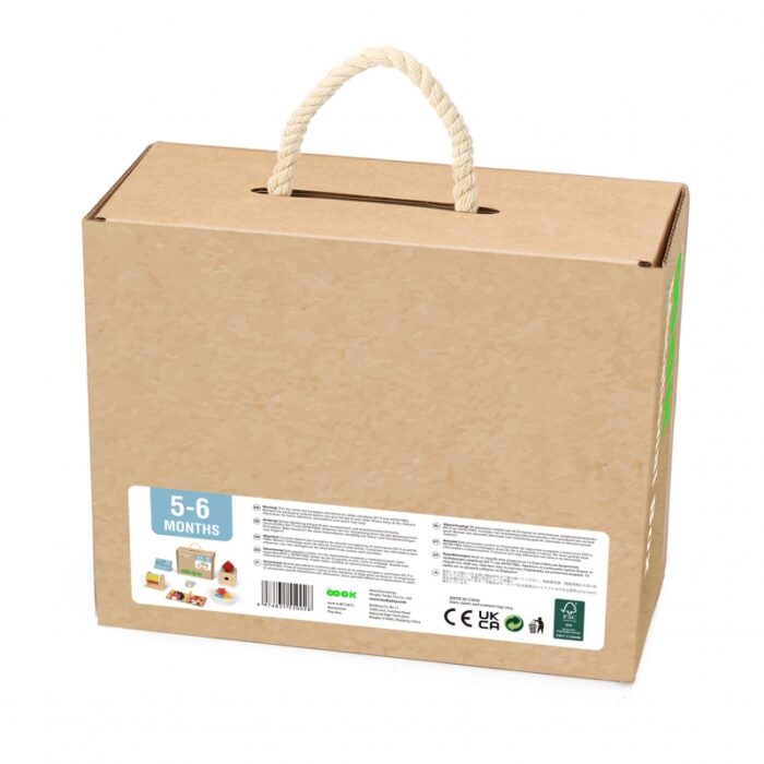 TOOKY TOY Box Pudełko XXL Montessori Edukacyjne 6w1 Sensoryczne5-6 Mies - obrazek 8