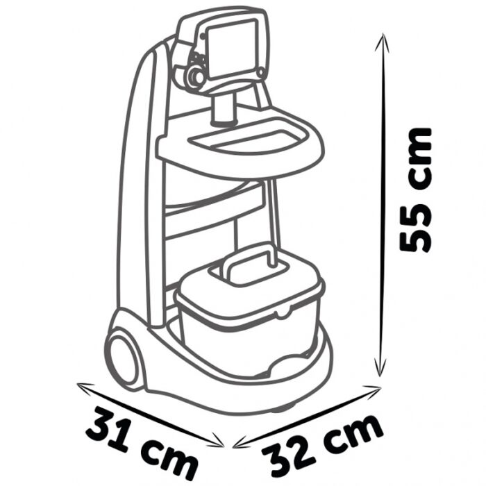 SMOBY Elektroniczny Wózek Medyczny Lekarski 16 akcesoriów - obrazek 5