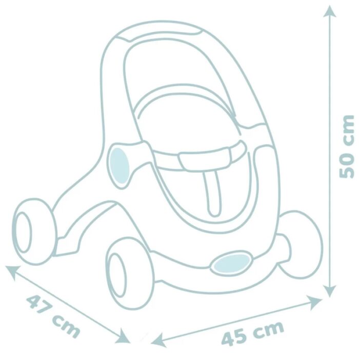SMOBY Little Chodzik Pchacz 3w1 Wózek dla Dzieci + Lalka Bobas - obrazek 7