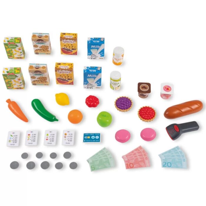 SMOBY Maximarket Wózek Elektroniczną Kasą ze Skanerem Waga i Lodówka - obrazek 4