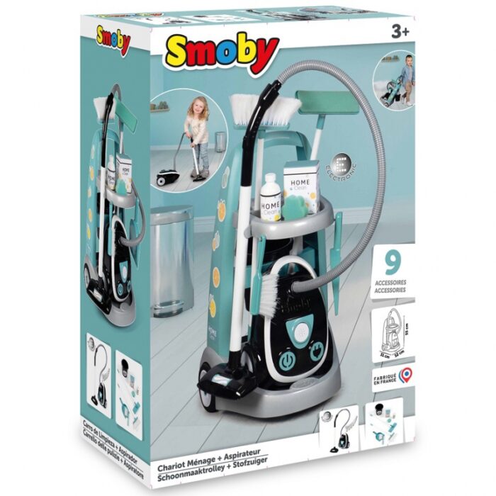 SMOBY Wózek Do Sprzątania z Odkurzaczem - obrazek 6