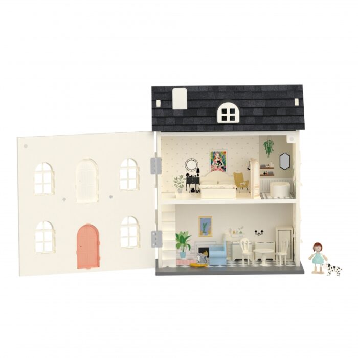 CLASSIC WORLD Drewniany Domek dla Lalek Vintage - obrazek 6