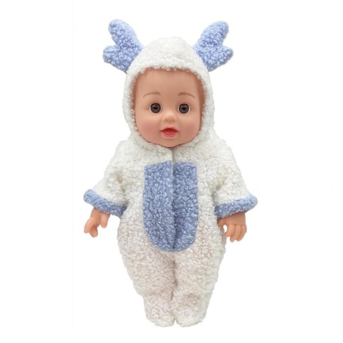 WOOPIE ROYAL Lalka Bobas w Ubranku Reniferek + Akcesoria 28cm - obrazek 2