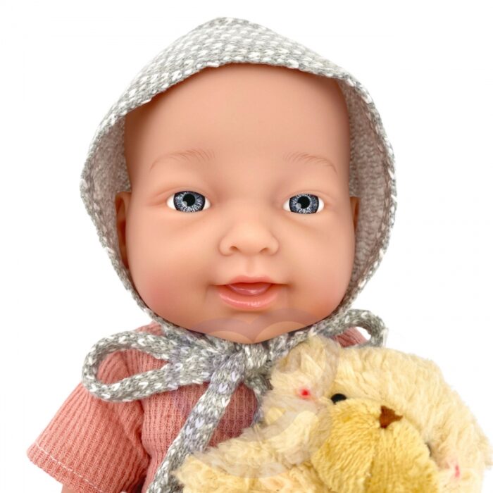WOOPIE ROYAL Lalka Bobas 36 cm w Ubranku z Misiem Akcesoria do Karmienia - obrazek 9