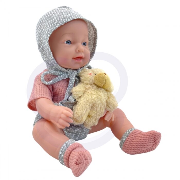 WOOPIE ROYAL Lalka Bobas 36 cm w Ubranku z Misiem Akcesoria do Karmienia - obrazek 14