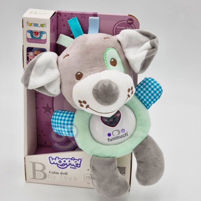 WOOPIE BABY Interaktywny Pluszak Przytulanka dla Niemowląt Światło Dźwięk Piesek Usypiacz - obrazek 6
