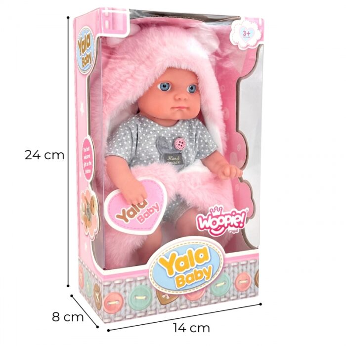 WOOPIE ROYAL Pierwsza Lalka Bobas z Kocykiem Króliczkiem 23 cm - obrazek 14