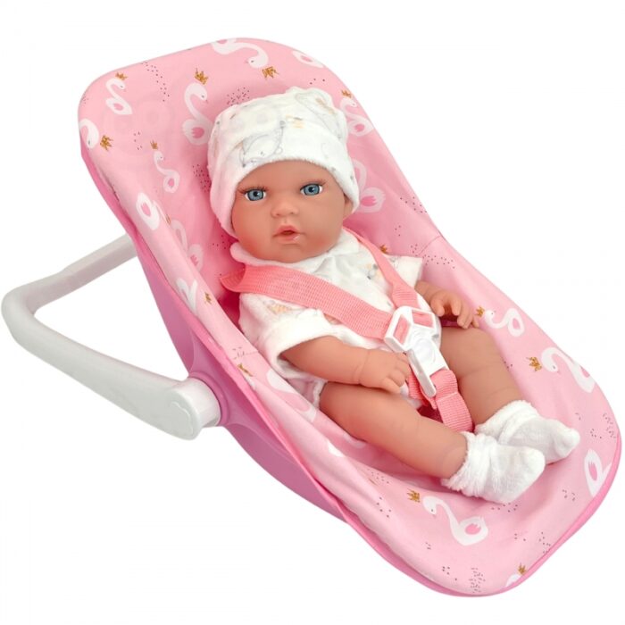 WOOPIE ROYAL Zestaw Lalka Bobas 30,5 cm + Nosidełko Różowe - obrazek 9