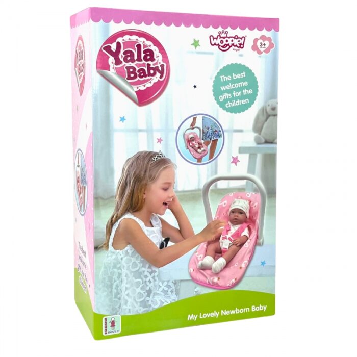 WOOPIE ROYAL Zestaw Lalka Bobas 30,5 cm + Nosidełko Różowe - obrazek 14