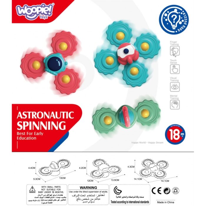 WOOPIE BABY Gryzak Spinner Wirujący z Przyssawką Zestaw 3 szt - obrazek 12