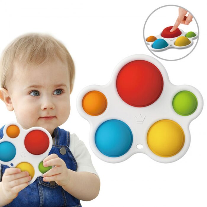 WOOPIE BABY Zabawka Sensoryczna Gryzak Antystresowy  POP IT Montessori - obrazek 7