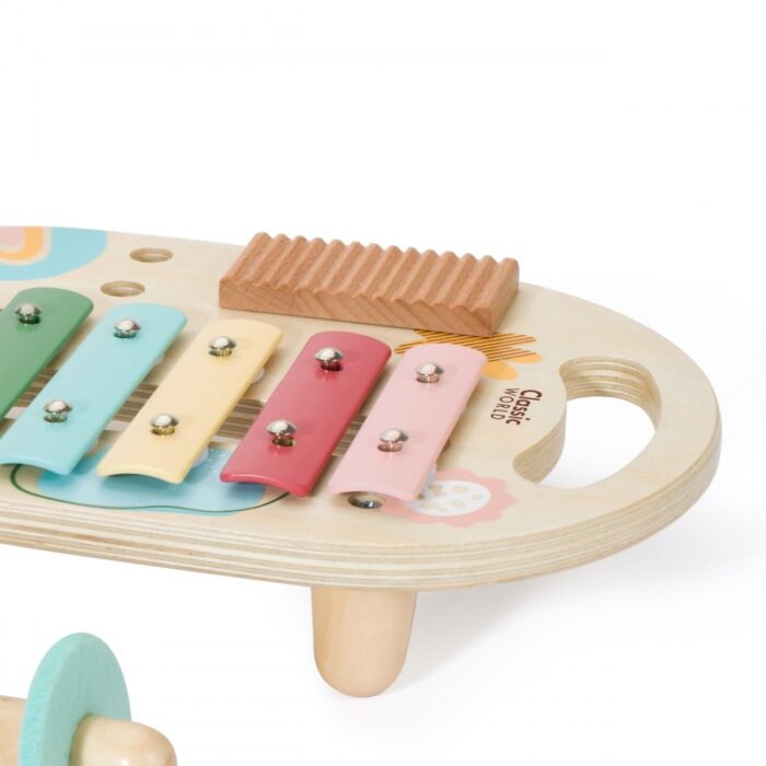 CLASSIC WORLD Zestaw Instrumenty Muzyczne dla Dzieci Cymbałki Bębenek Grzechotka  5 el. - obrazek 4