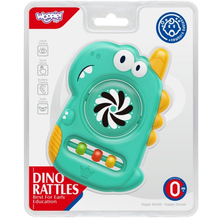 WOOPIE BABY Zabawka Sensoryczna Gryzak Lusterko Dino - obrazek 9