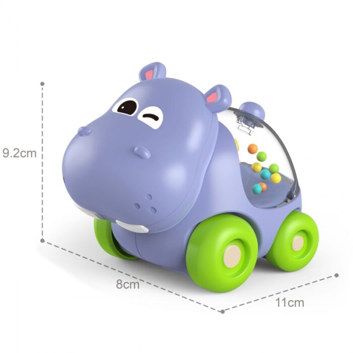 WOOPIE BABY Grzechotka Samochodzik Pojazd Hipopotam - obrazek 4