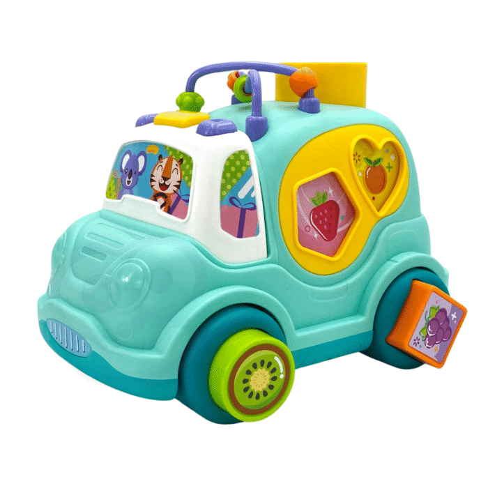 WOOPIE BABY Interaktywny Samochodzik Muzyczny Sorter Montessori Niebieski - obrazek 11