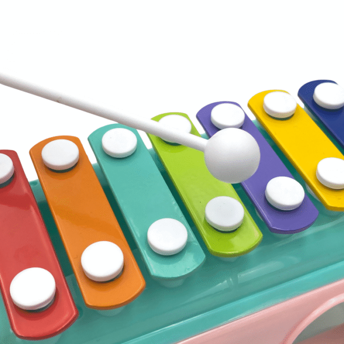 WOOPIE BABY Samochodzik Muzyczny Sorter z Cymbałkami Zielony - obrazek 3