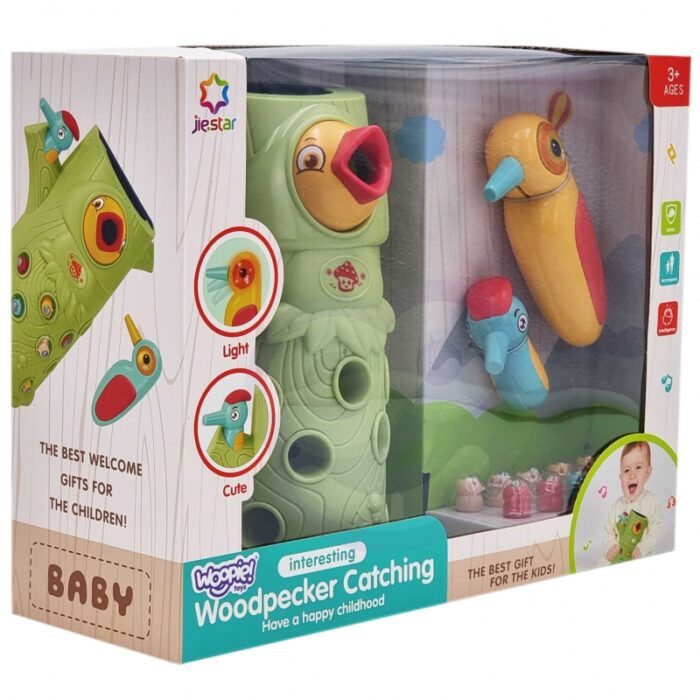 WOOPIE Gra Zręcznościowa Złap Robaka + 2 Dziecioły - obrazek 12
