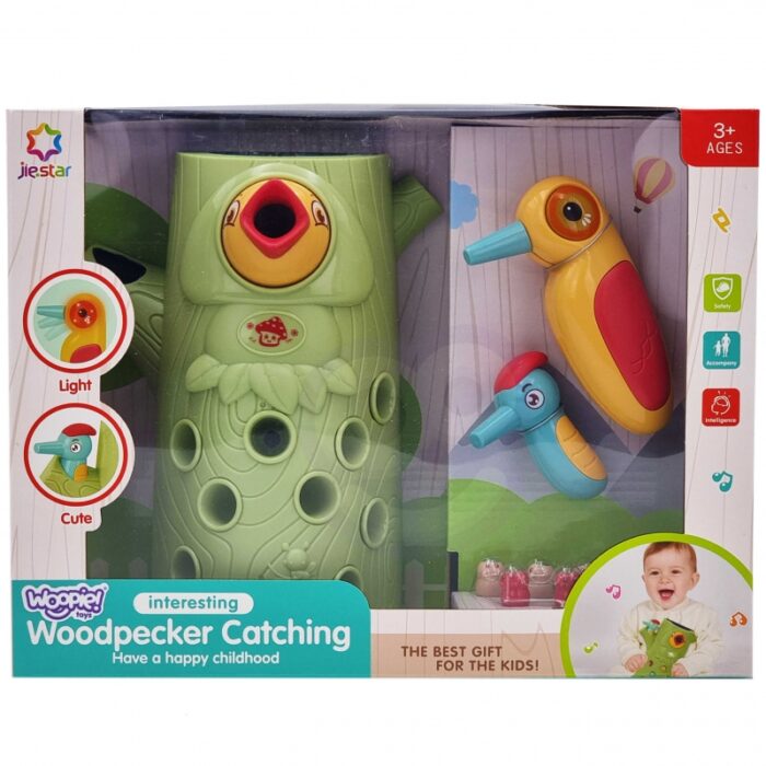 WOOPIE Gra Zręcznościowa Złap Robaka + 2 Dziecioły - obrazek 13