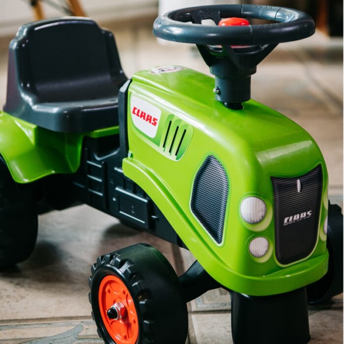 FALK Traktorek Baby Claas Zielony z Przyczepką + akc. od 1 roku - obrazek 7