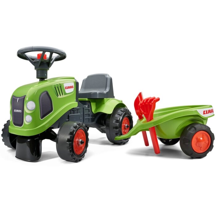 FALK Traktorek Baby Claas Zielony z Przyczepką + akc. od 1 roku - obrazek 10