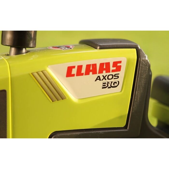 FALK Traktorek Baby Claas Axos 310 Zielony z Przyczepką od 1 roku - obrazek 3