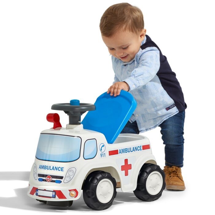FALK Jeździk Samochód Ambulans z Klaksonem od 1 roku - obrazek 11