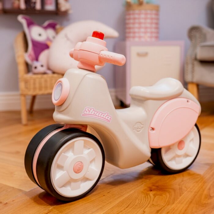 Falk Jeździk Scooter Strada Retro Dla Dziewczynki Ciche Opony od 1 Roku - obrazek 2