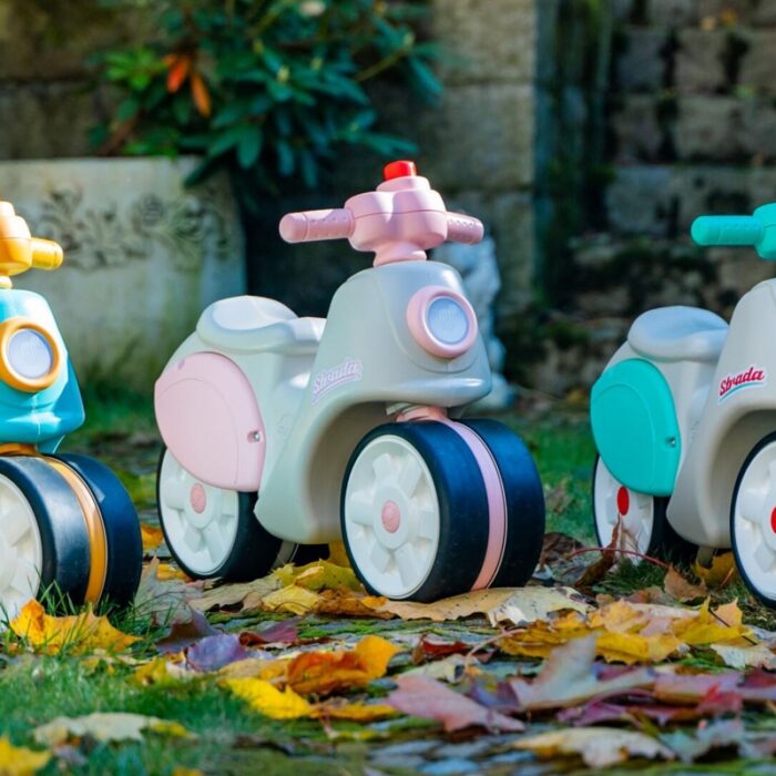 Falk Jeździk Scooter Strada Retro Dla Dziewczynki Ciche Opony od 1 Roku - obrazek 6