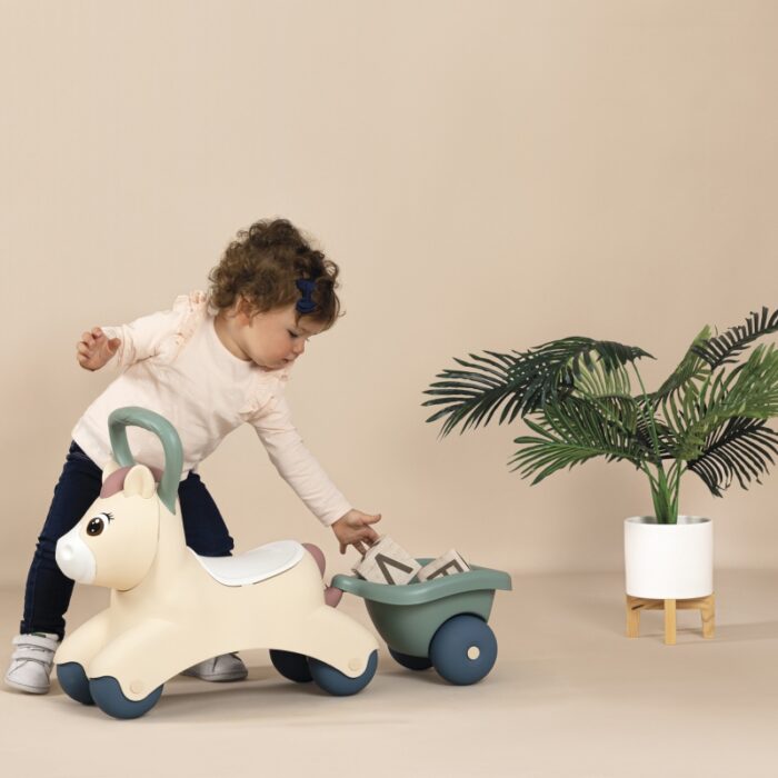 SMOBY Little Pierwszy Jeździk Pony Ride-On Kucyk z Przyczepką - obrazek 3