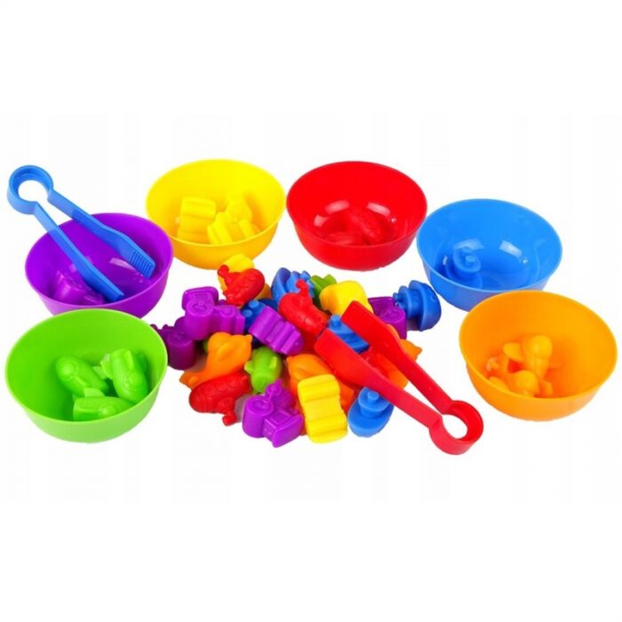 WOOPIE Gra Edukacyjna Montessori Sorter Kolorów Pojazdy 44 el. - obrazek 9