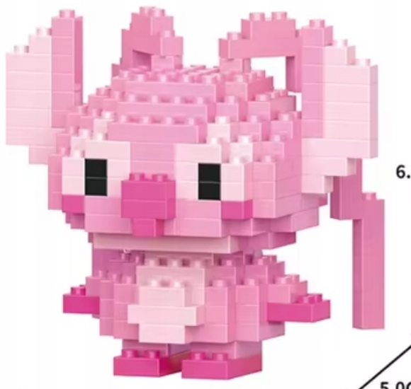 Klocki Lilo i Stich ANGEL 197 elementów  FIGURKA 3D
