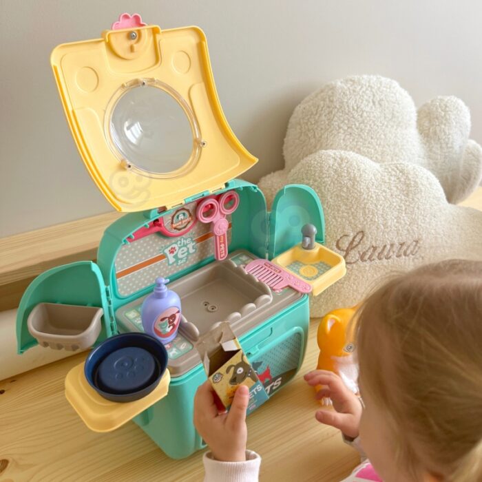 WOOPIE Kotek Przenośny Salon Piękności 2w1 w Plecaku Transporter - obrazek 3