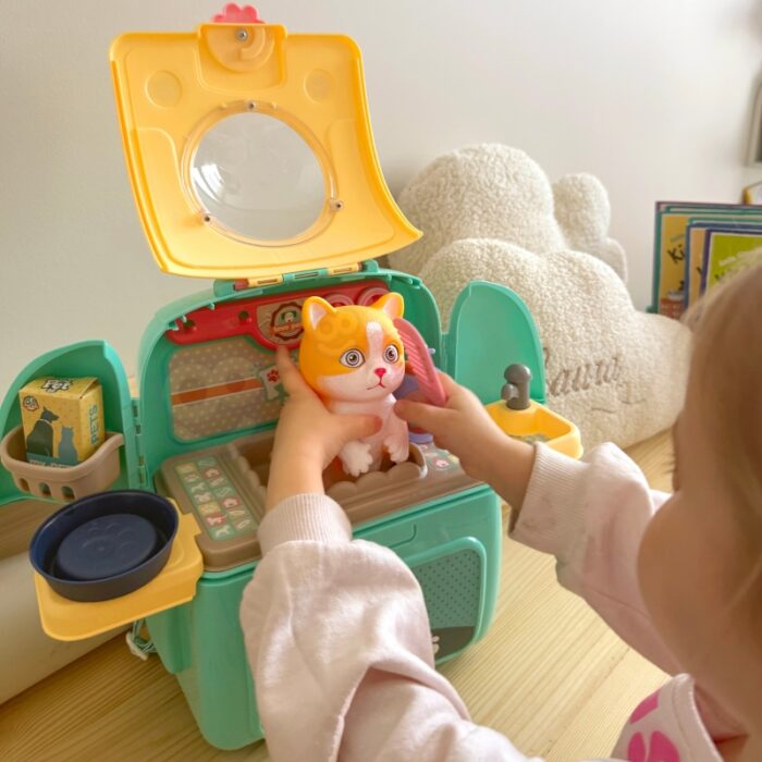 WOOPIE Kotek Przenośny Salon Piękności 2w1 w Plecaku Transporter - obrazek 5