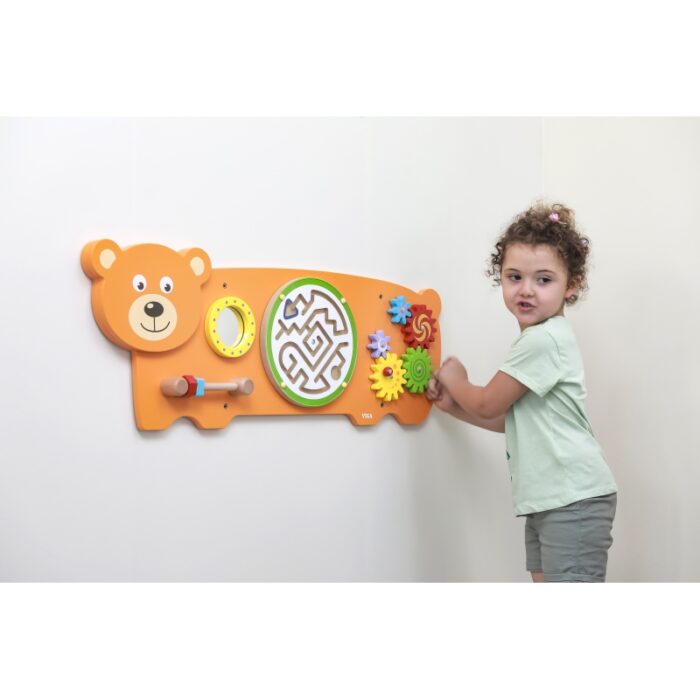VIGA Tablica Sensoryczna Manipulacyjna Miś Certyfikat FSC Montessori - obrazek 7