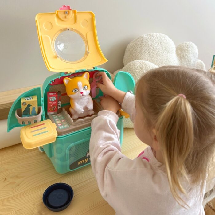 WOOPIE Kotek Przenośny Salon Piękności 2w1 w Plecaku Transporter - obrazek 7