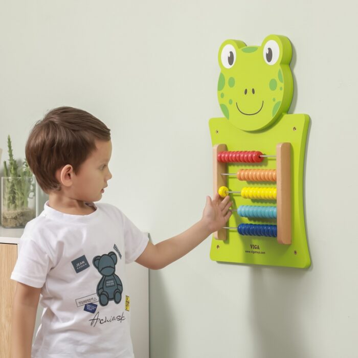VIGA Drewniana Tablica Manipulacyjna Liczydło Żabka Certyfikat FSC Montessori - obrazek 7