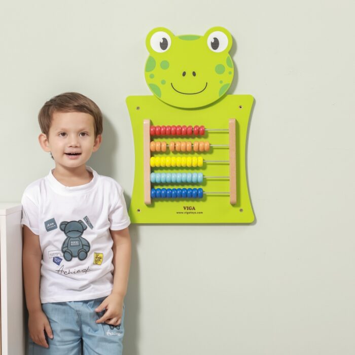 VIGA Drewniana Tablica Manipulacyjna Liczydło Żabka Certyfikat FSC Montessori - obrazek 8