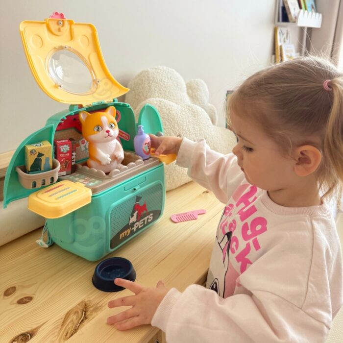 WOOPIE Kotek Przenośny Salon Piękności 2w1 w Plecaku Transporter - obrazek 8