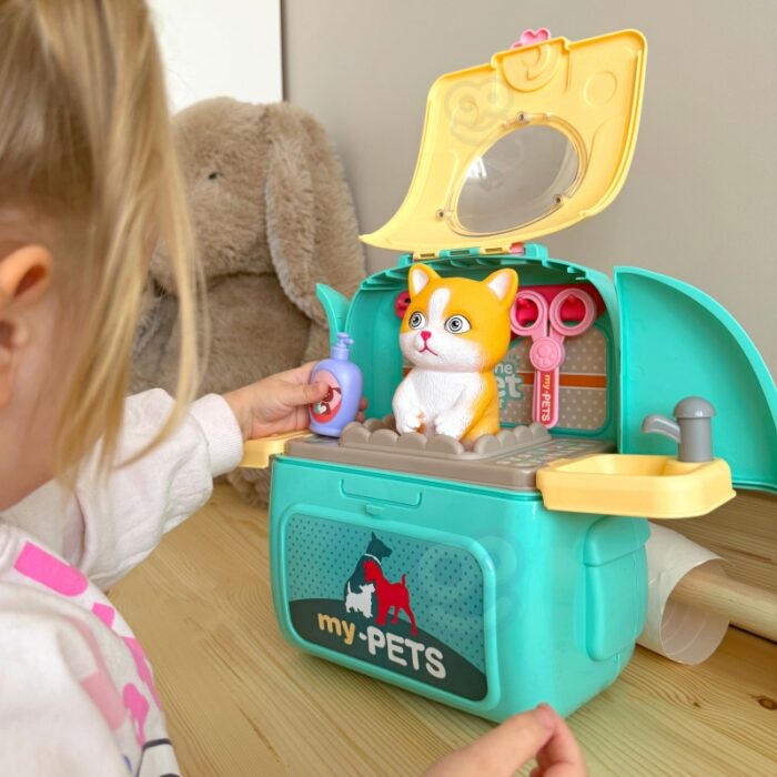 WOOPIE Kotek Przenośny Salon Piękności 2w1 w Plecaku Transporter - obrazek 12