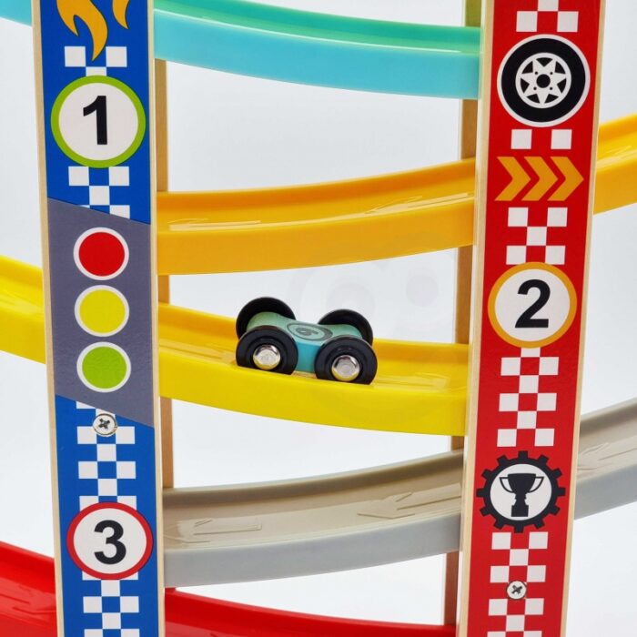 TOOKY TOY Kolorowa  Zjeżdżalnia Tor Dla Samochodów - obrazek 12